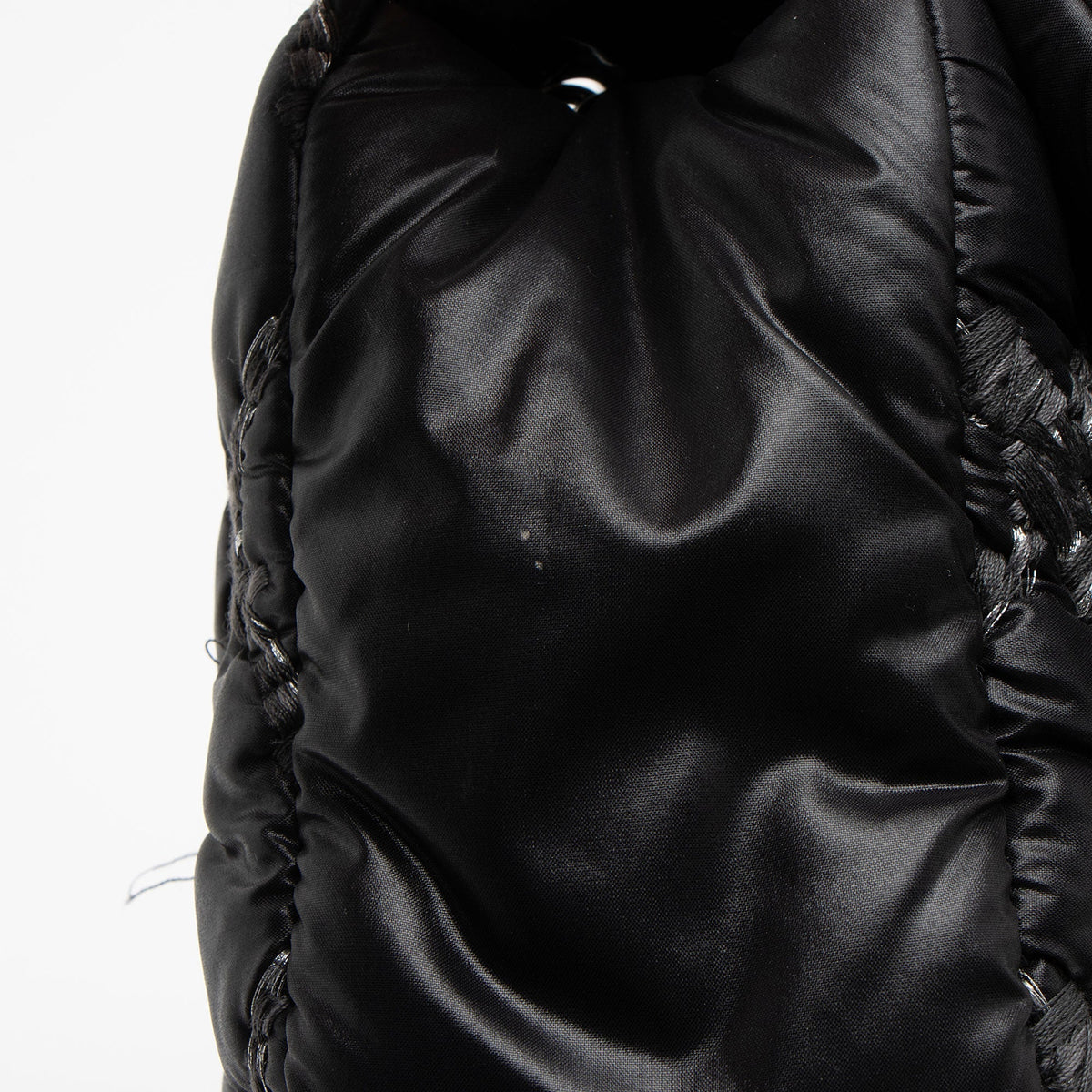 Chanel Nylon Quilted Tweed On Stitch Flap Bag (SHF-4UuNtD)