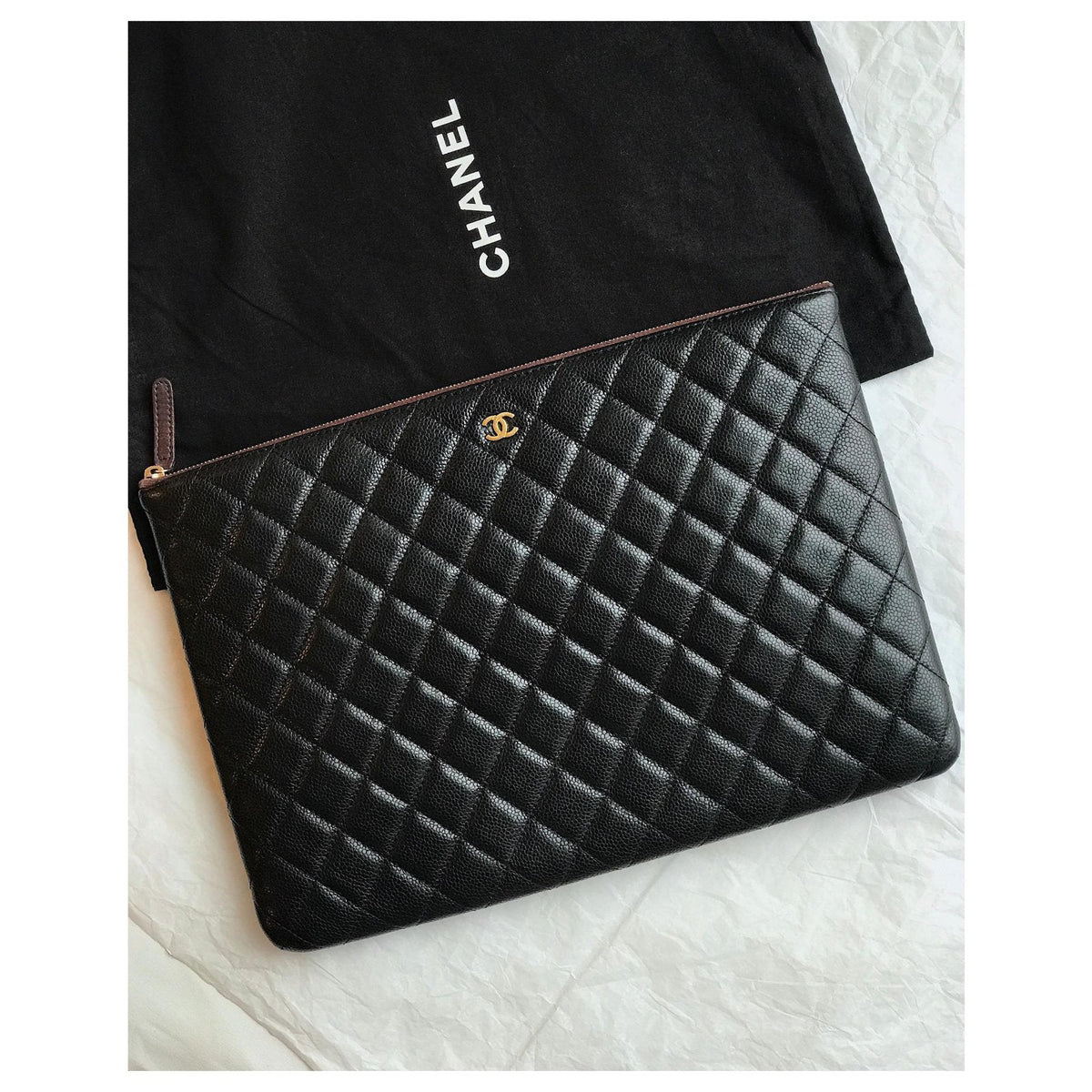 Chanel Large Caviar O Case