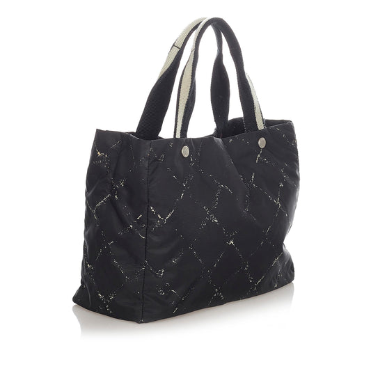 Chanel Old Travel Line Nylon Tote Bag (SHG-23286)