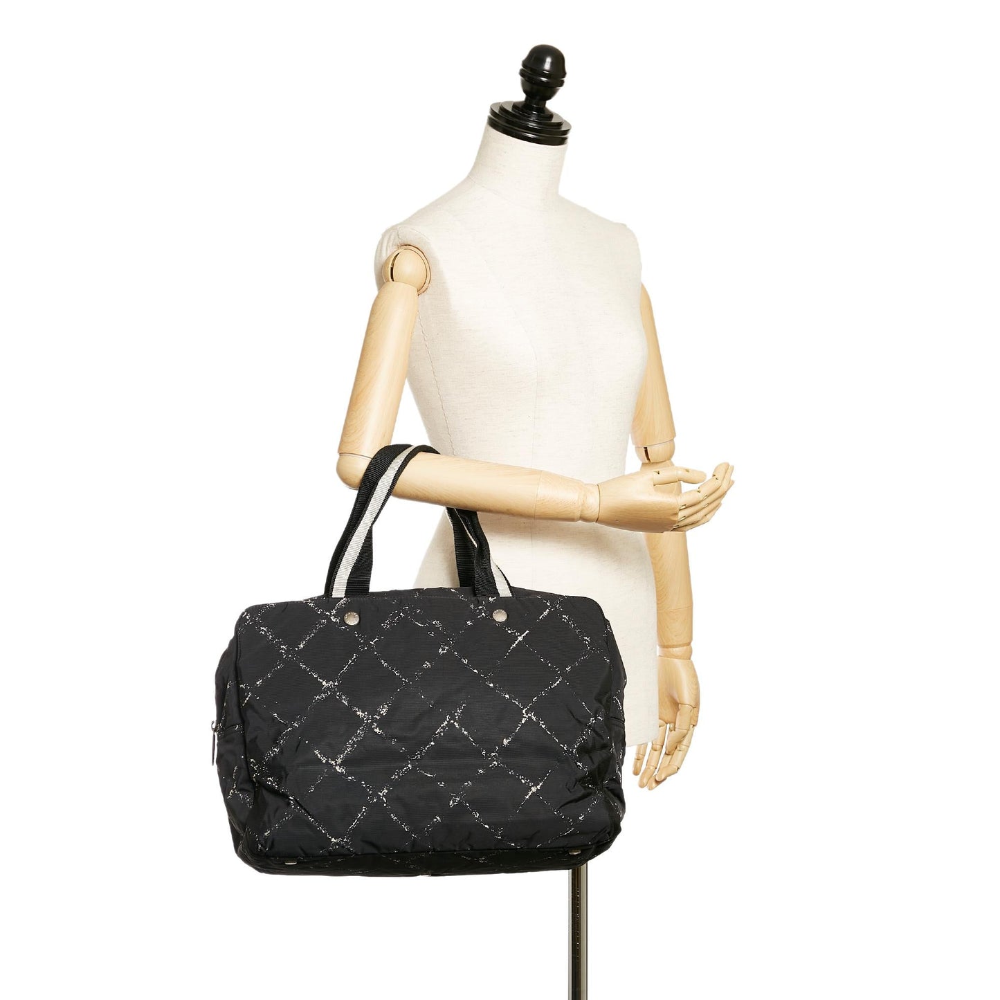 Chanel Old Travel Line Nylon Tote Bag (SHG-27898)