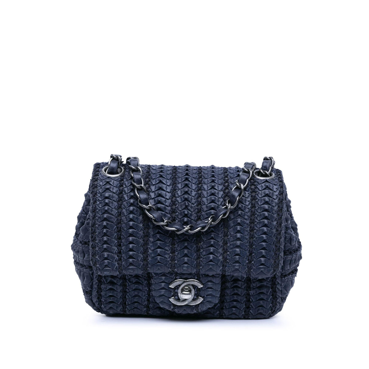 Chanel Paris Seoul Mini Crochet Lambskin Single Flap (SHG-Sk7tO1)
