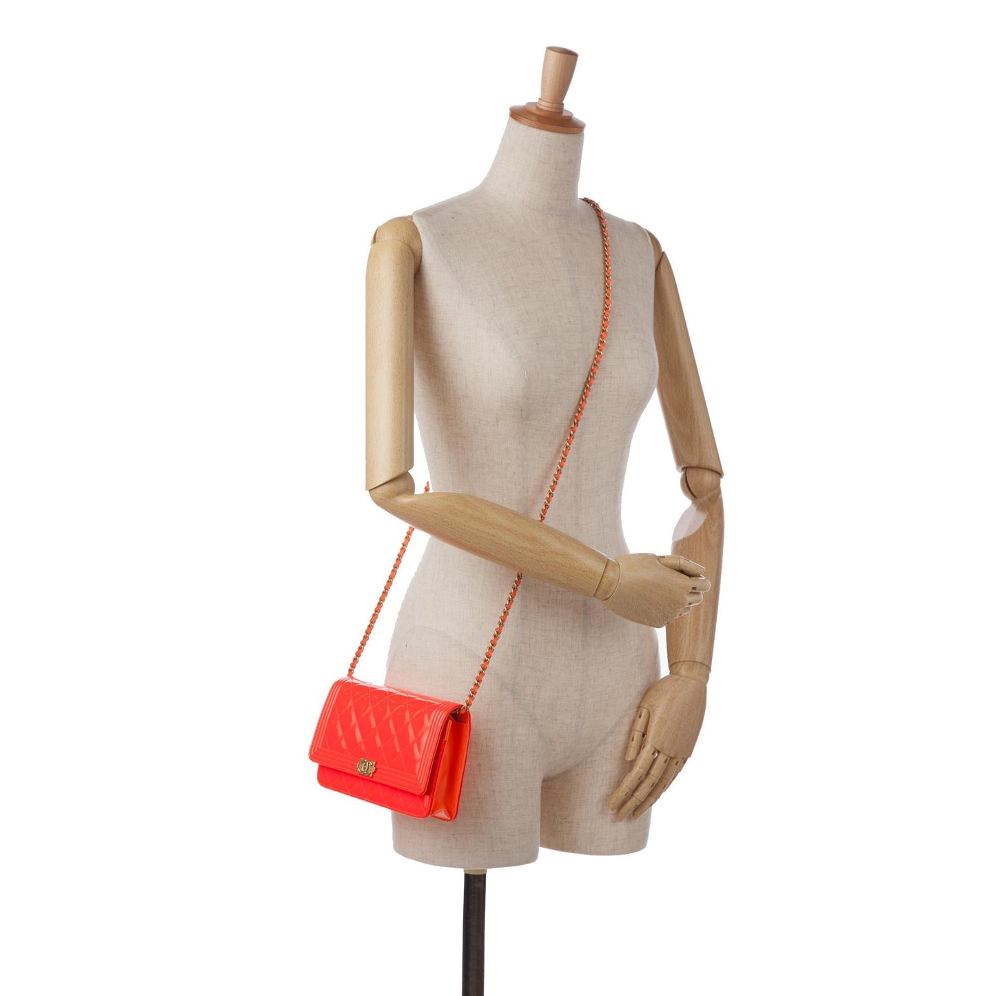 Chanel Patent Boy Wallet on Chain (SHG-BWFqDW)