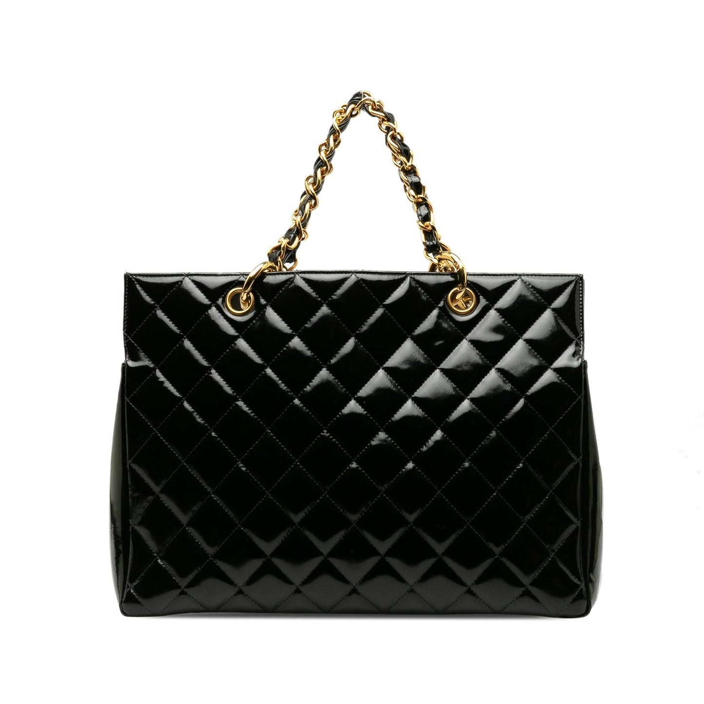 Chanel Patent Grand Shopping Tote (SHG-QBf2Cd)