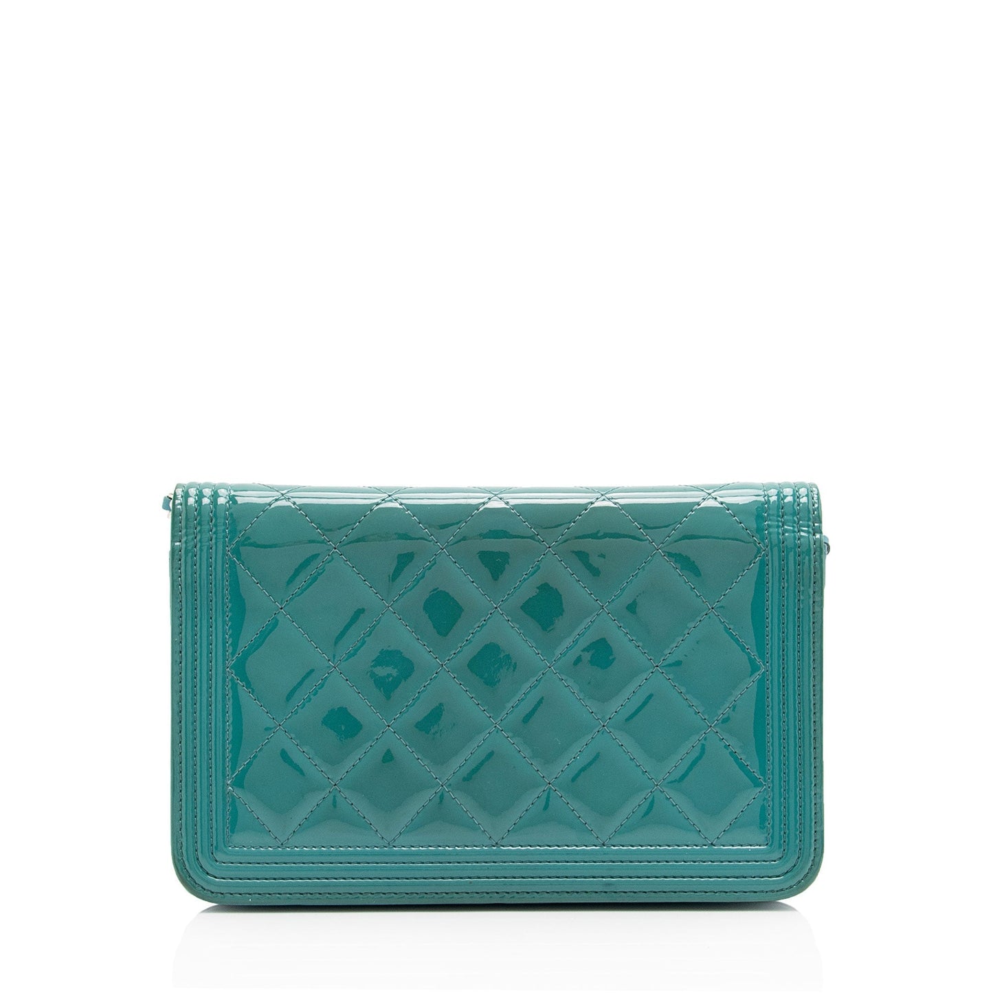 Chanel Patent Leather Boy Wallet on Chain (SHF-ZZnKzy)