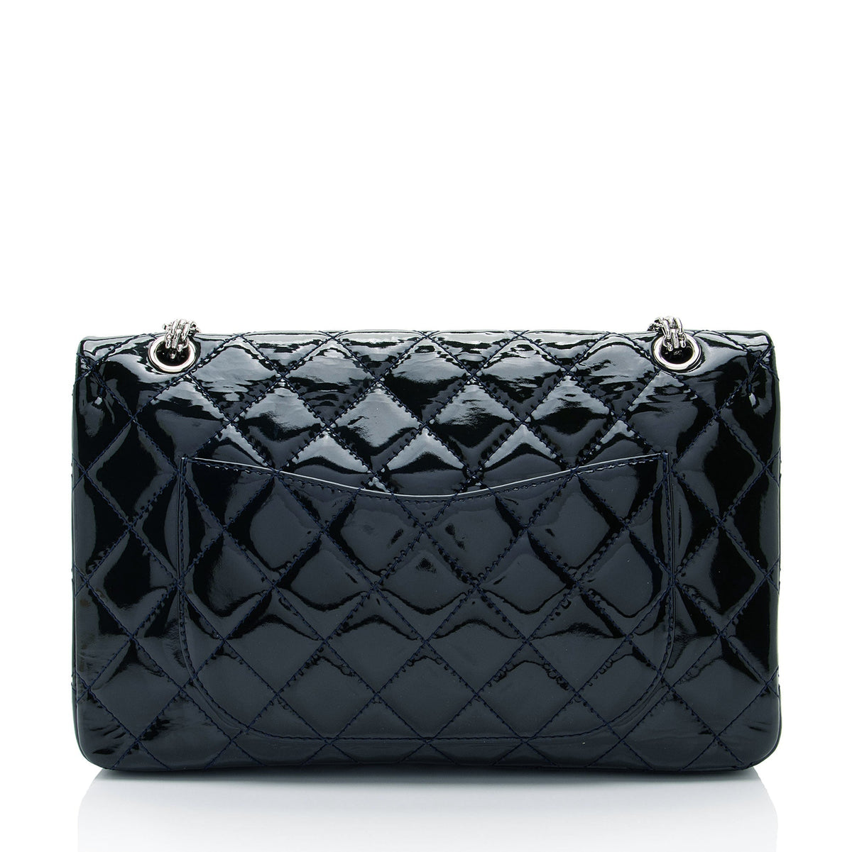 Chanel Patent Leather Calfskin Reissue 227 Double Flap Bag (SHF-2tYS3p)