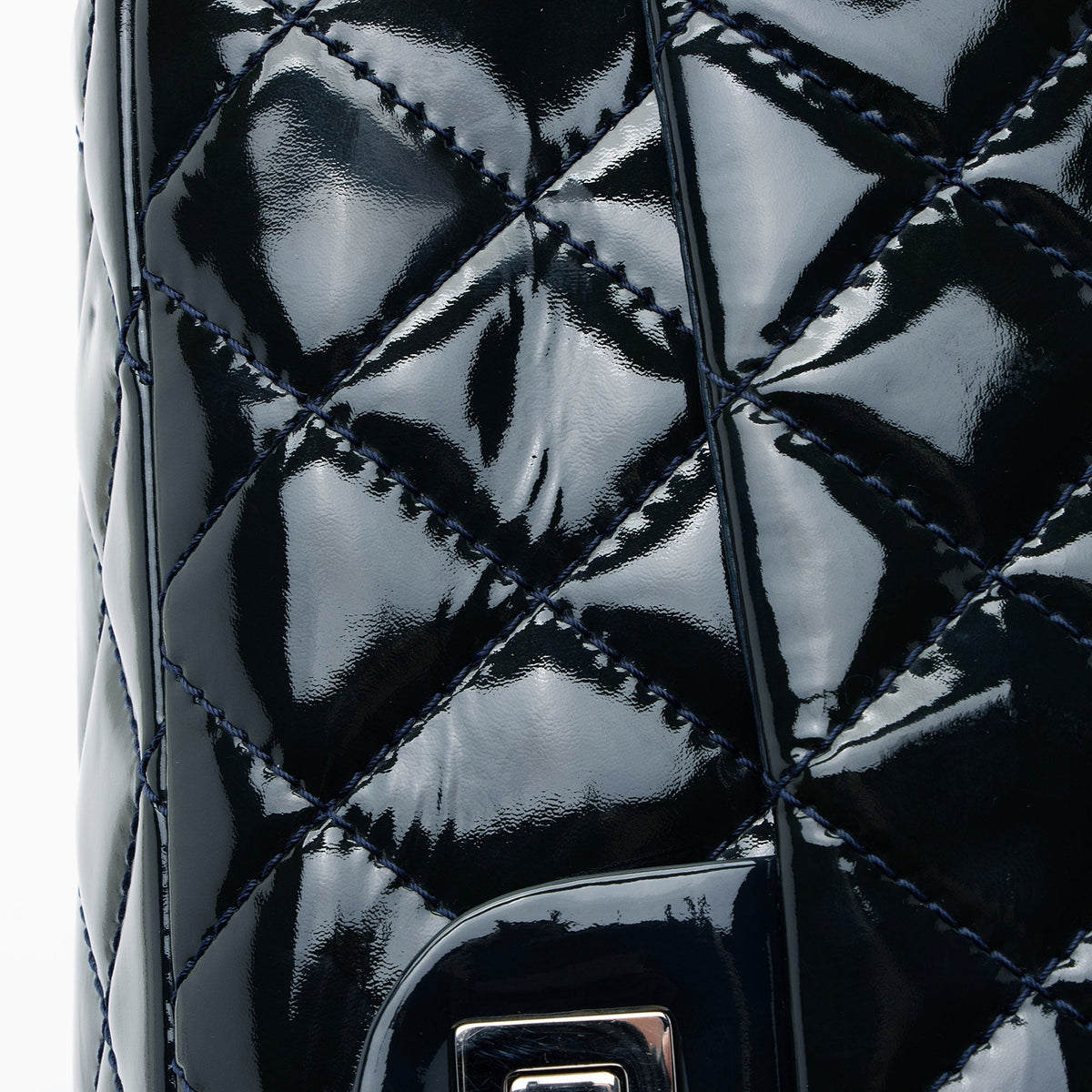 Chanel Patent Leather Calfskin Reissue 227 Double Flap Bag (SHF-2tYS3p)