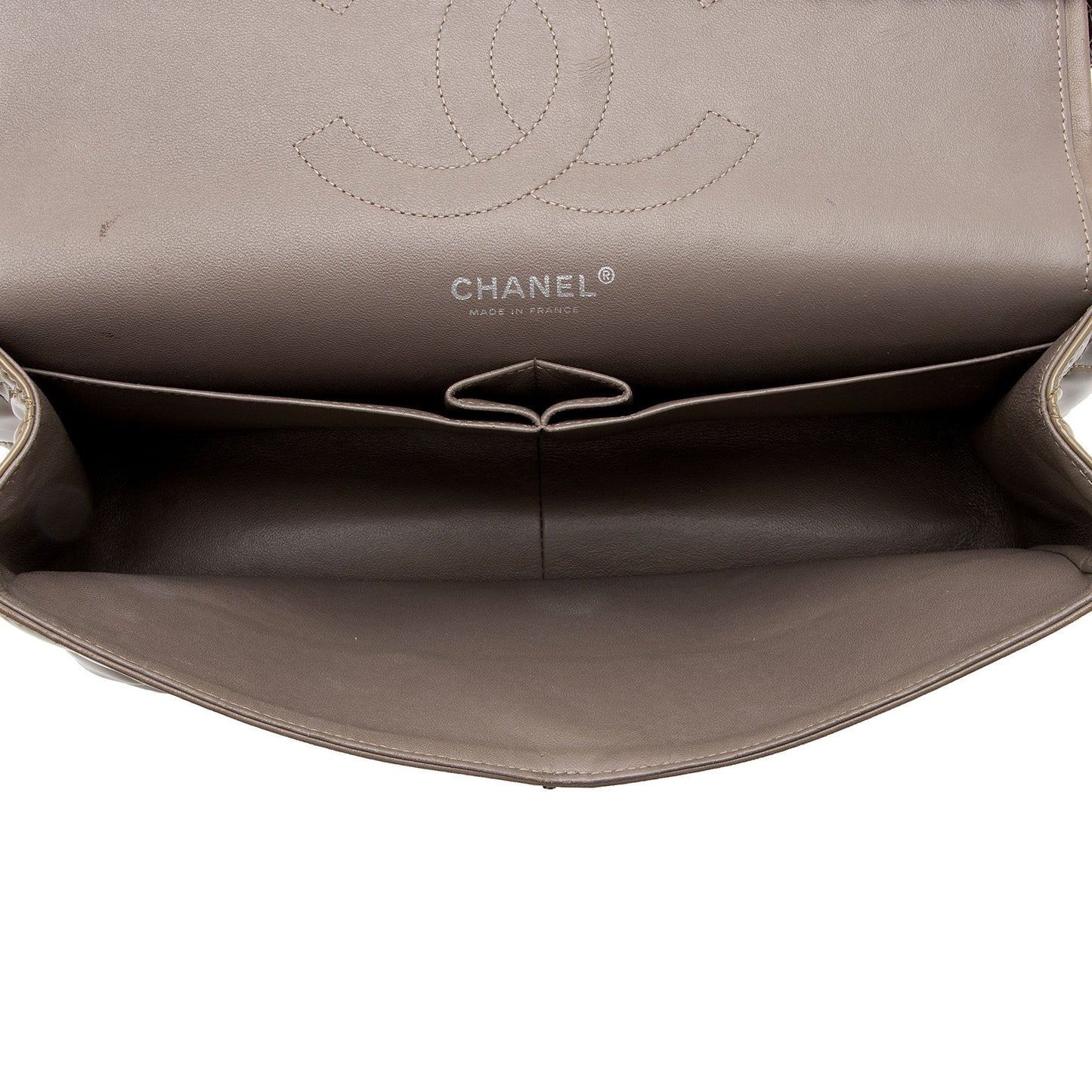 Chanel Patent Leather Classic Jumbo Double Flap Bag