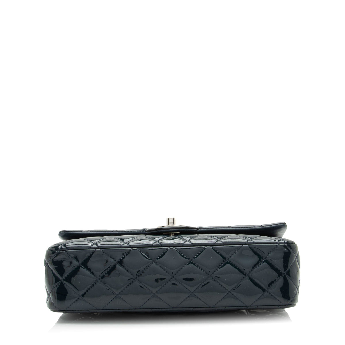 Chanel Patent Leather Classic Medium Double Flap Bag (SHF-lLuqxa)