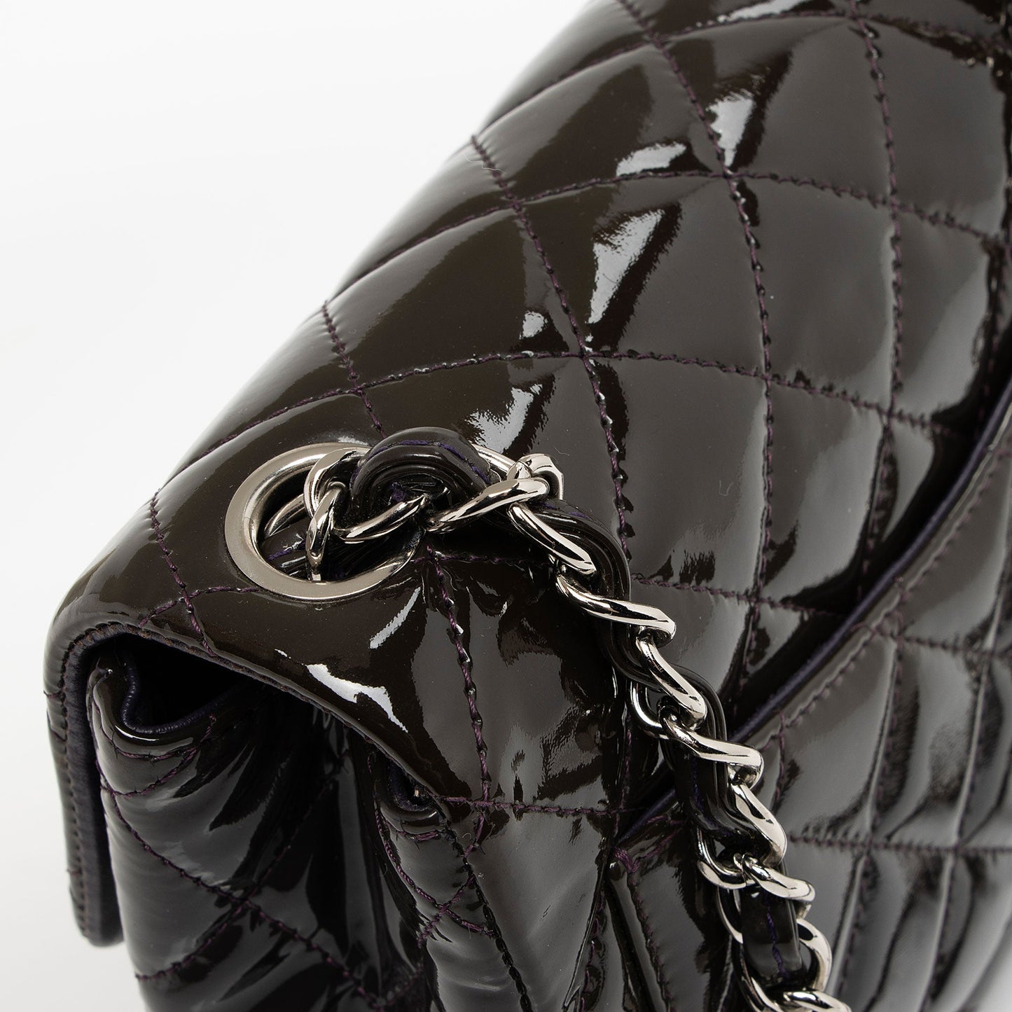 Chanel Patent Leather Classic Square Mini Flap Bag