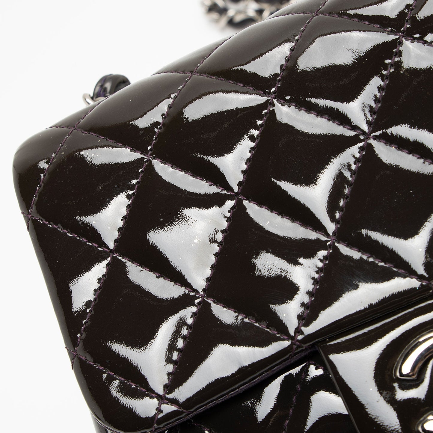 Chanel Patent Leather Classic Square Mini Flap Bag