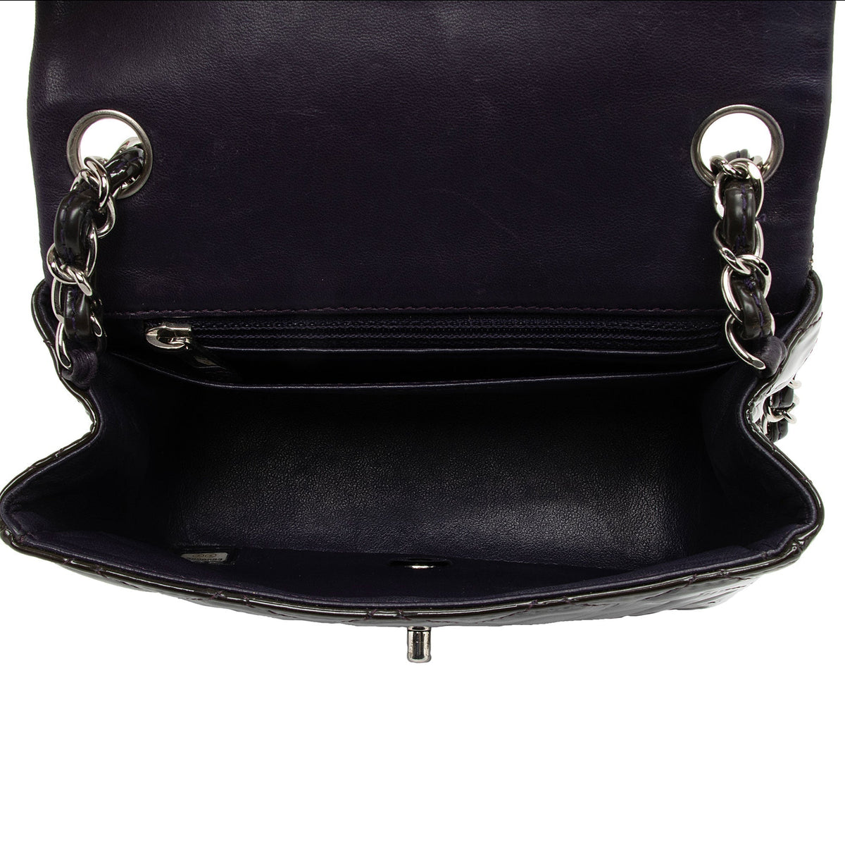 Chanel Patent Leather Classic Square Mini Flap Bag