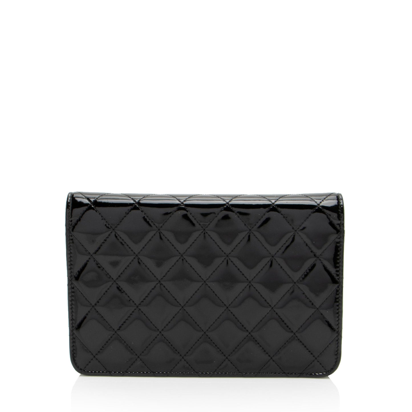 Chanel Patent Leather Classic Wallet on Chain (SHF-jbforv)