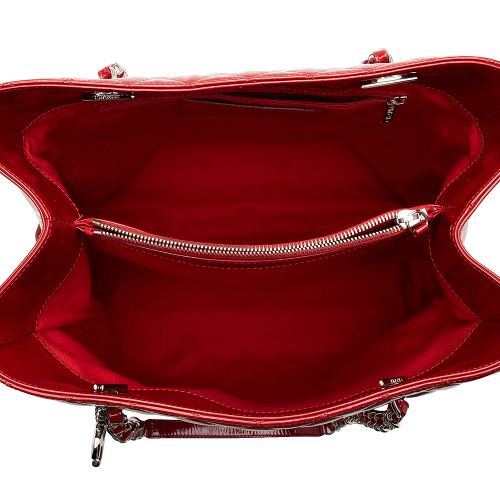 Chanel Patent Leather North South Tote (SHF-15687)