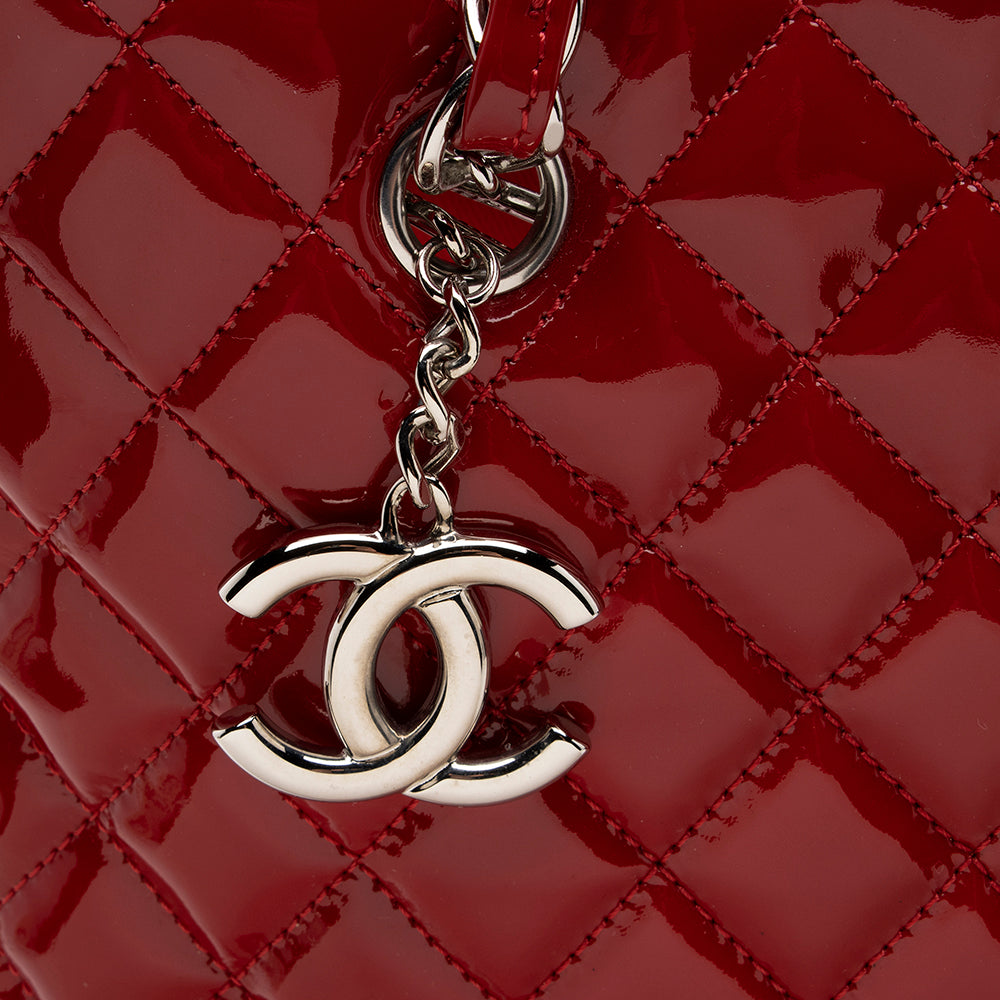 Chanel Patent Leather North South Tote (SHF-15687)