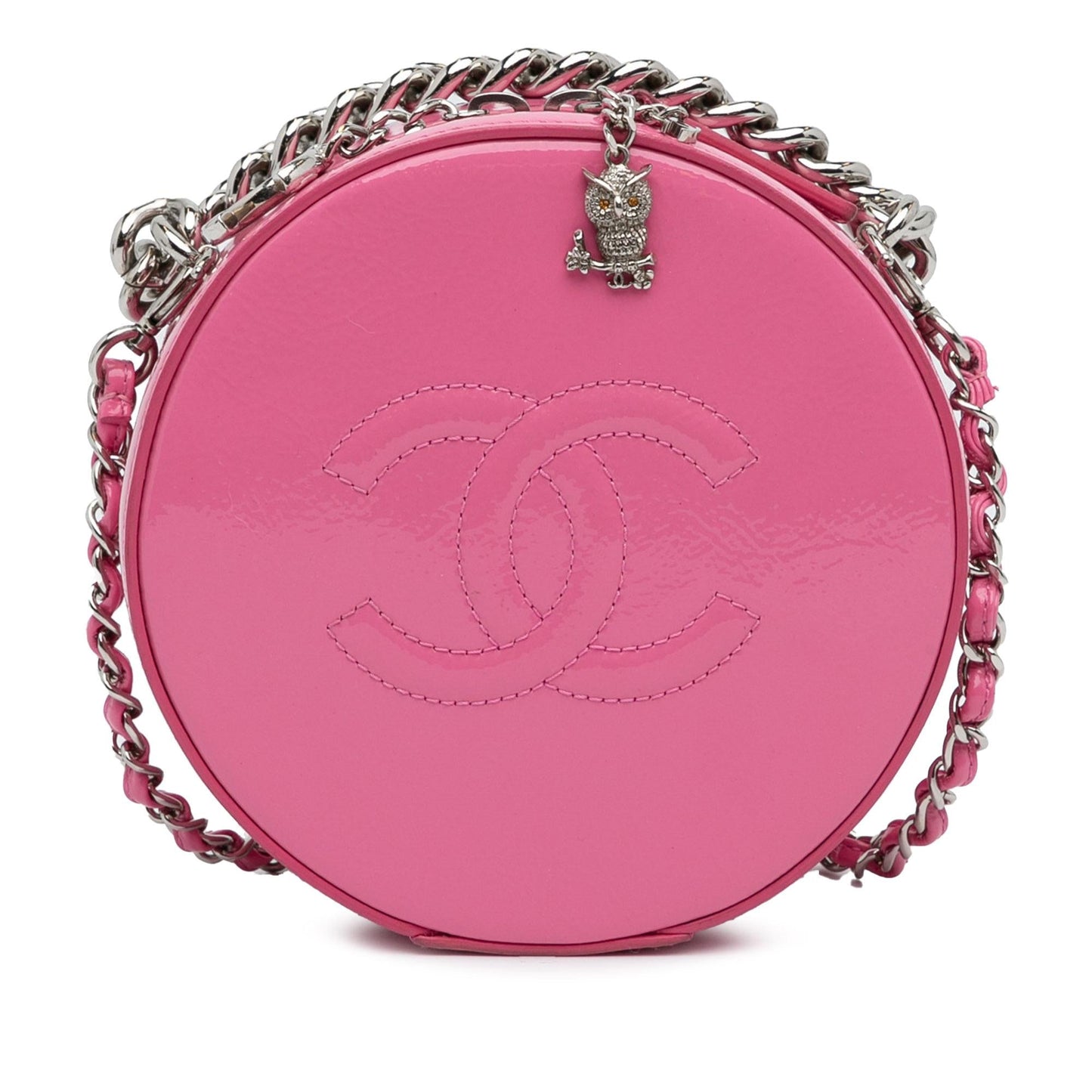 Chanel Patent Round As Earth Crossbody Bag (SHG-HX6iVO)