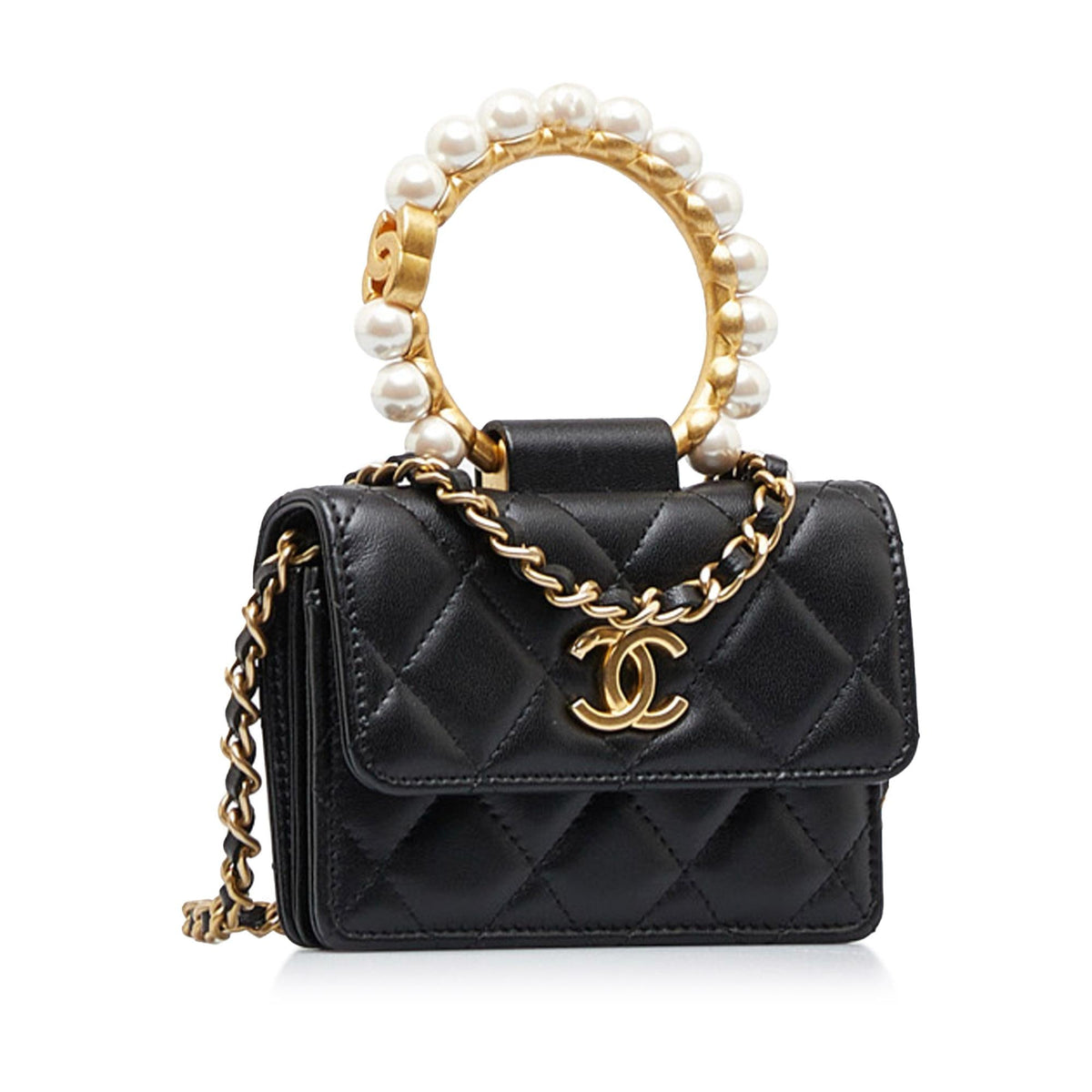 Chanel Pearl Crown Clutch On Chain (SHG-AvIaAb)