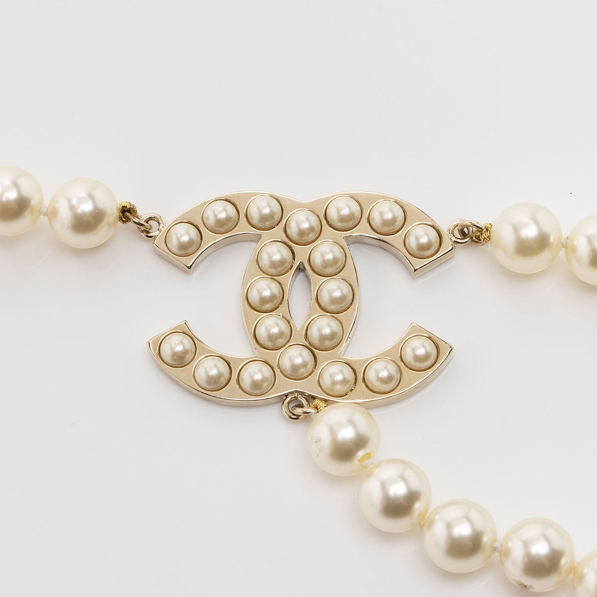 Chanel Pearl CC Chain Belt - Size 37 / 94 (SHF-CSdGHr)