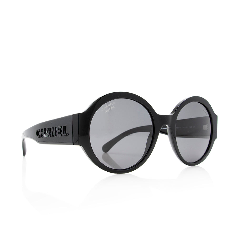 Chanel Polarized Round Sunglasses (SHF-18742)
