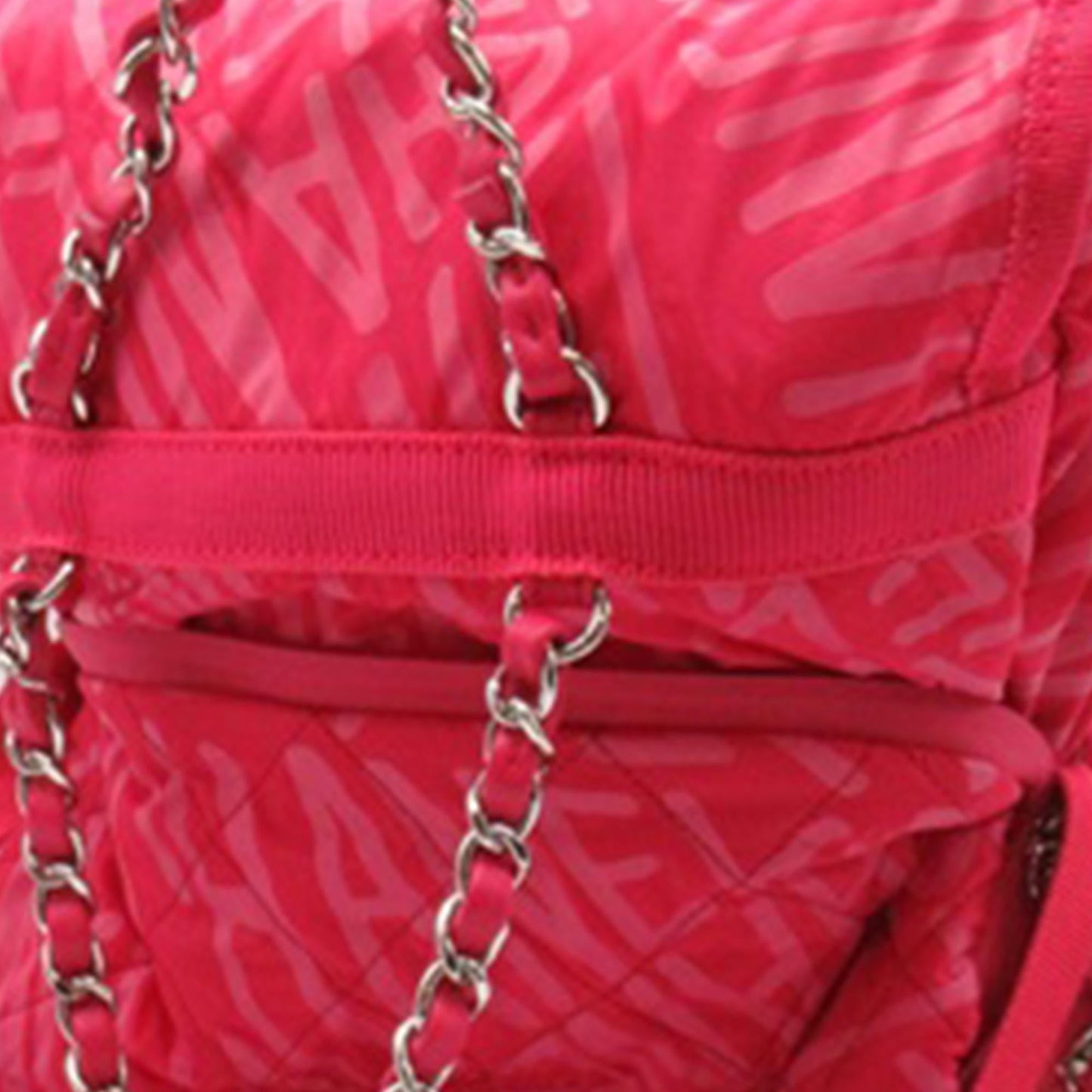 Chanel Printed Nylon Coco Neige Convertible Backpack (SHG-jOLz7R)
