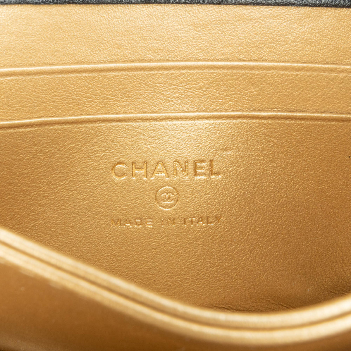 Chanel Quilted Calfskin Strass Card Holder On Chain (SHG-hGZFBb)