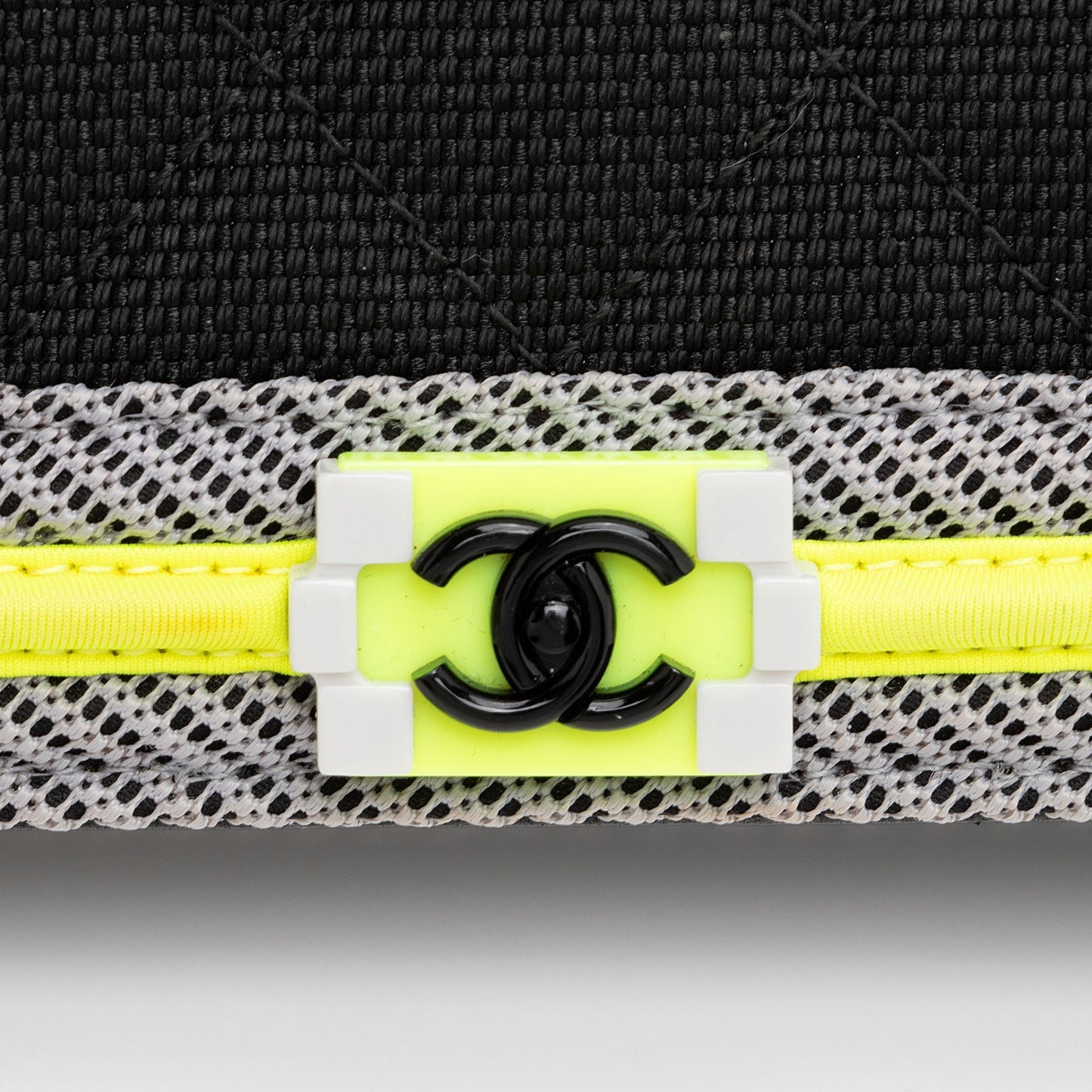Chanel Quilted Canvas Fluo Boy Wallet on Chain (SHF-jXYUuG)