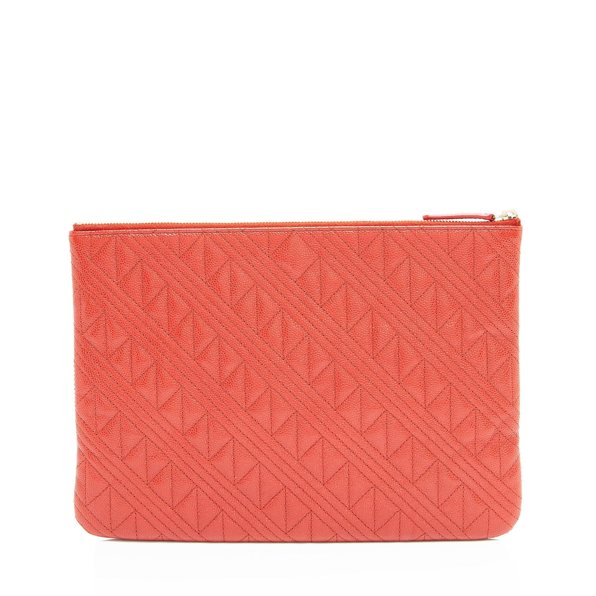Chanel Quilted Caviar Leather Medium O-Case