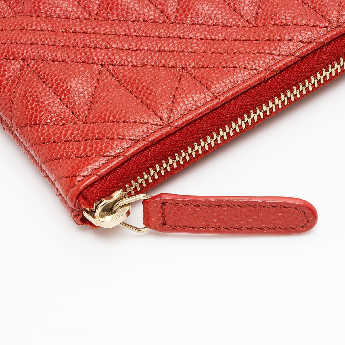 Chanel Quilted Caviar Leather Medium O-Case