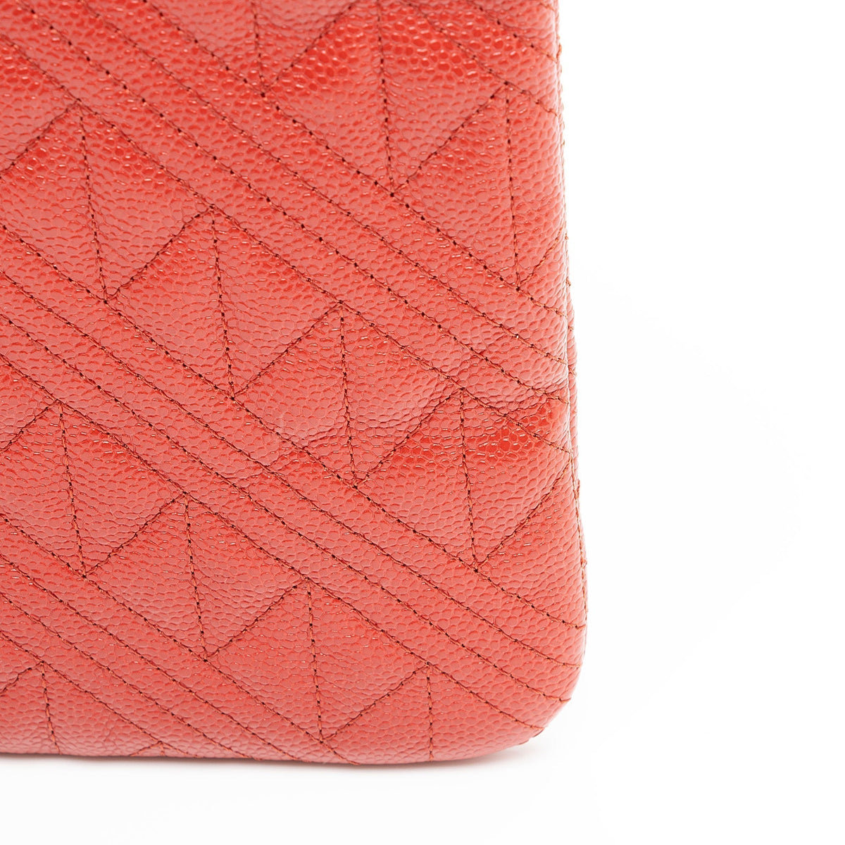 Chanel Quilted Caviar Leather Medium O-Case