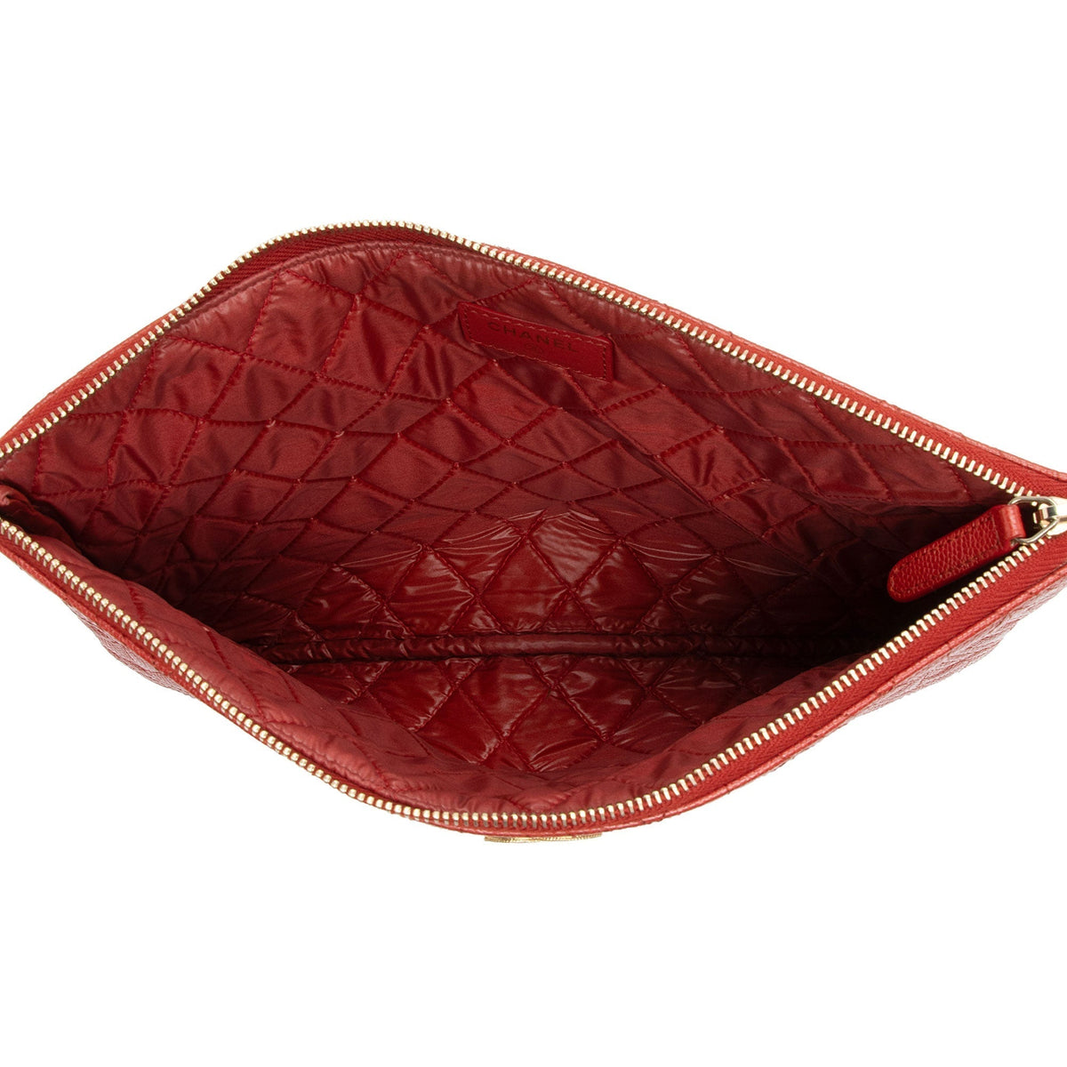 Chanel Quilted Caviar Leather Medium O-Case