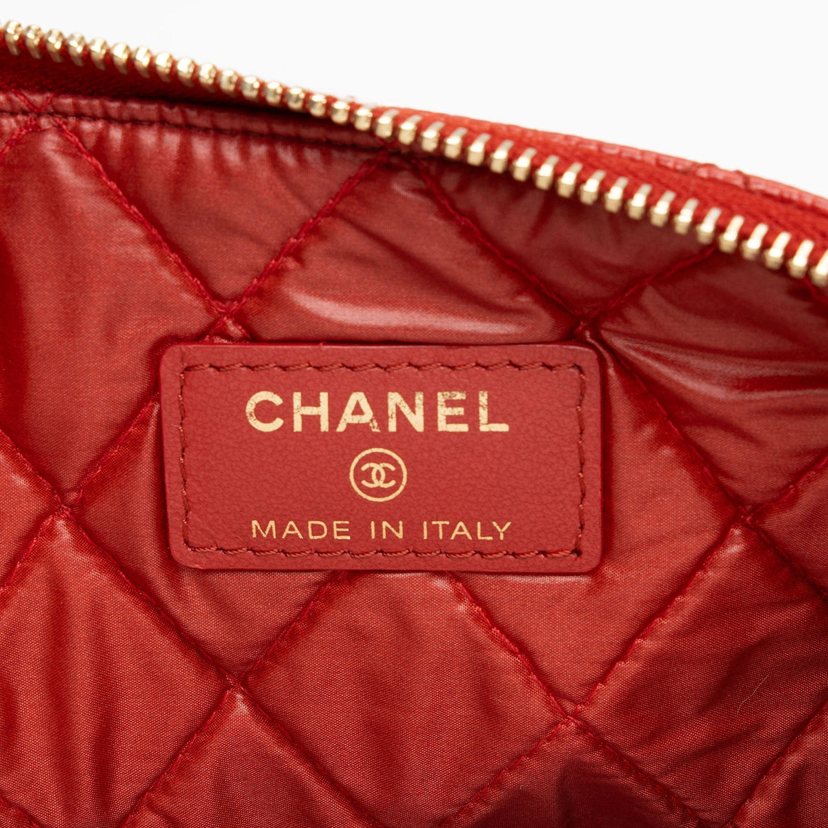 Chanel Quilted Caviar Leather Medium O-Case