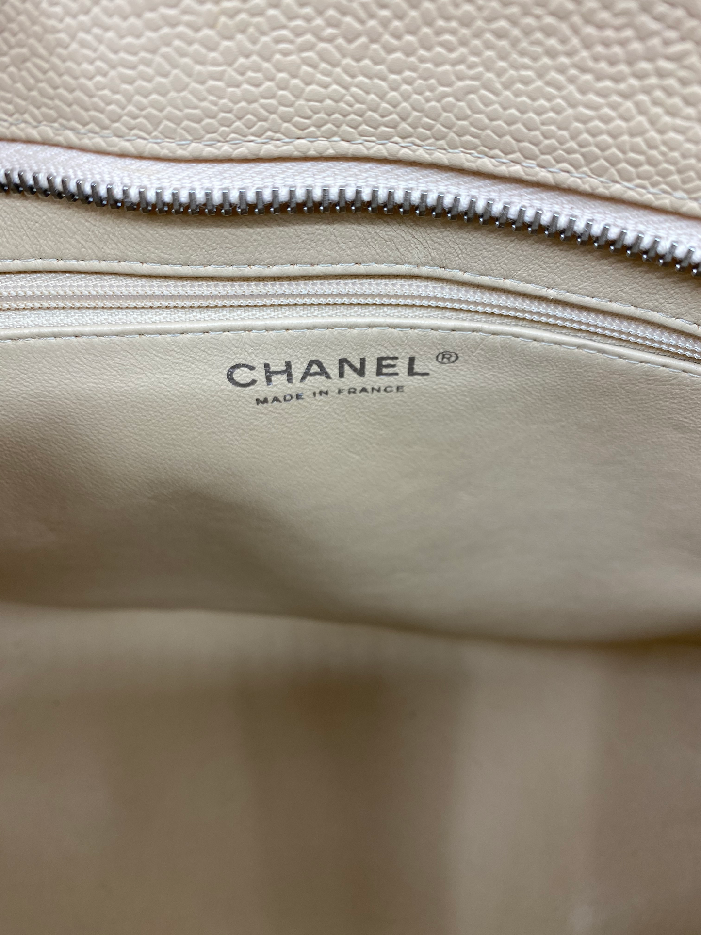 Chanel Quilted Caviar Medallion Tote Bag