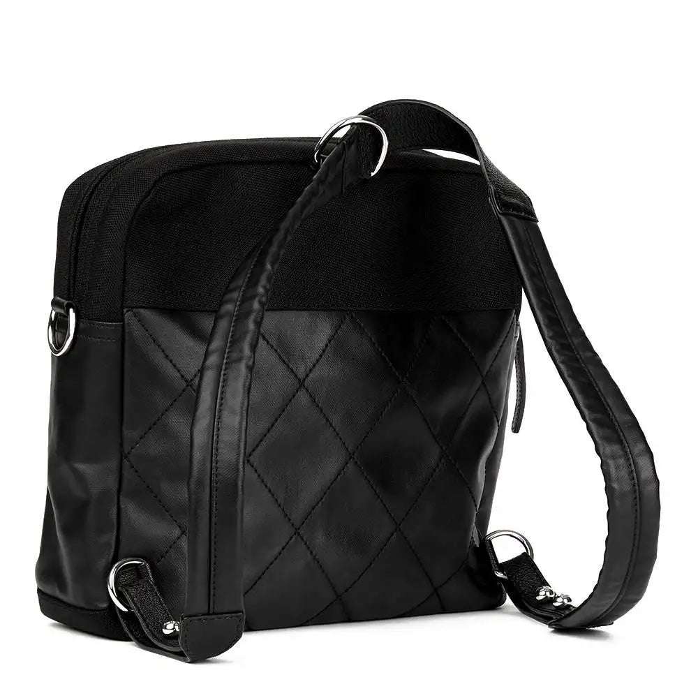 CHANEL PARIS BIARRITZ CC QUILTED COATED CANVAS BACKPACK