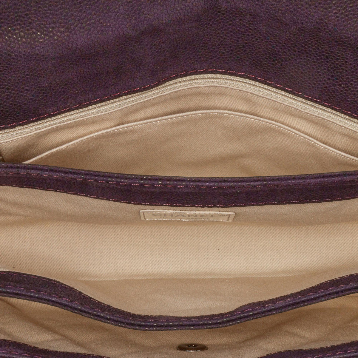 Chanel Quilted Iridescent Caviar Lady Pearly Flap (SHG-qpuSip)