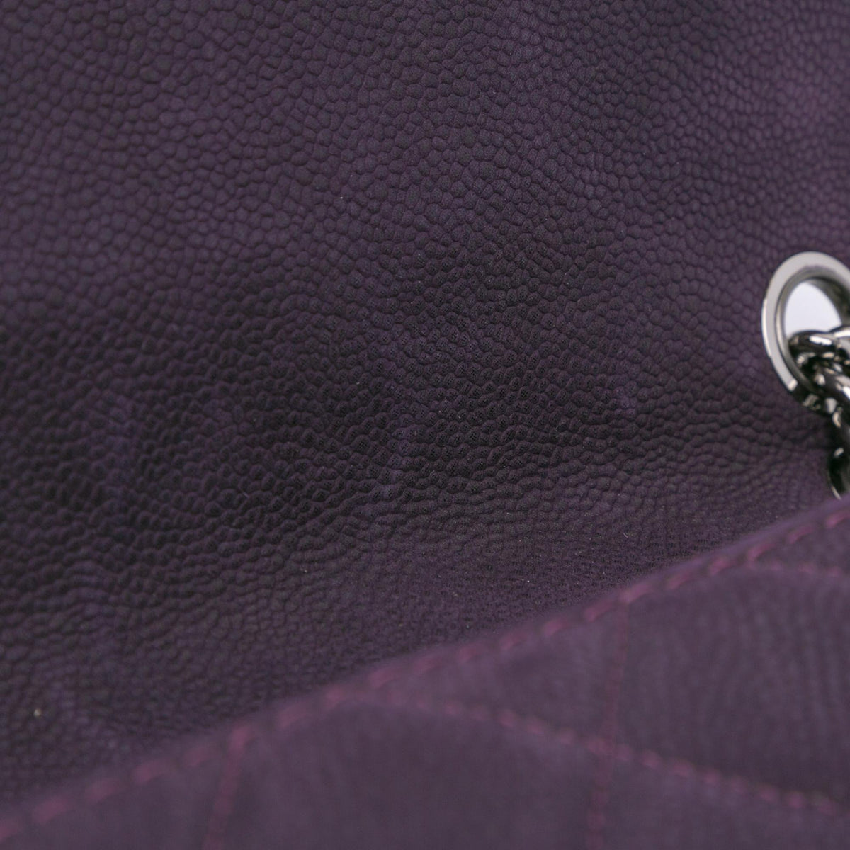 Chanel Quilted Iridescent Caviar Lady Pearly Flap (SHG-qpuSip)