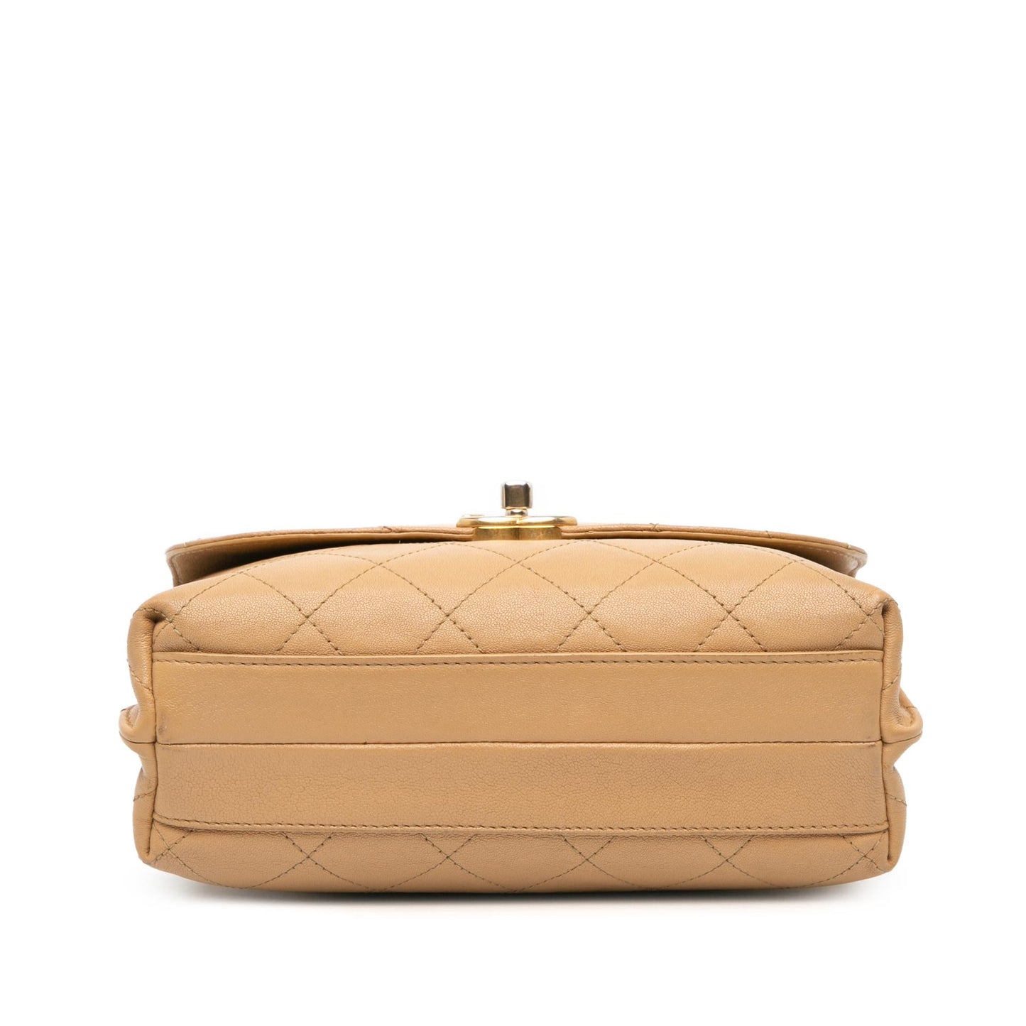 Chanel Quilted Lambskin CC Logo Bar Shoulder Bag (SHG-ZD1wrJ)