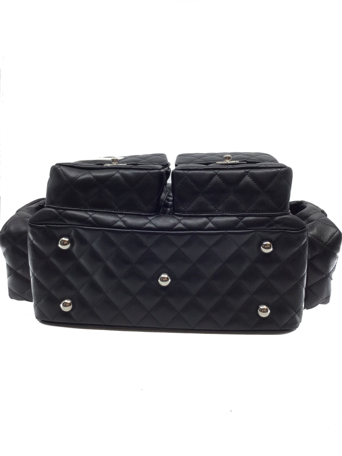 Chanel Quilted Leather Ligne Cambon Reporter Bag