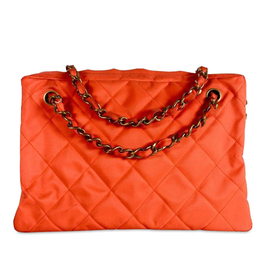 Chanel Quilted Nylon Shoulder Bag (SHG-creHtW)