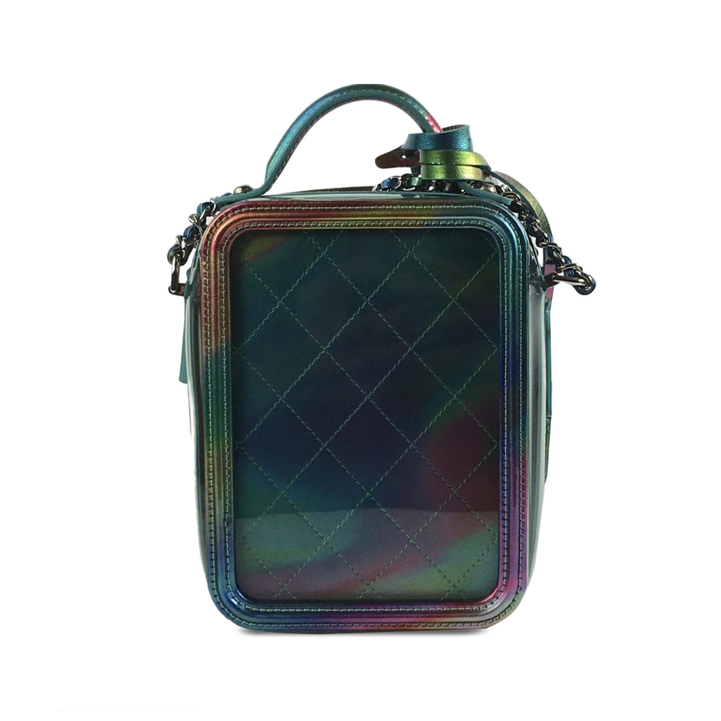 Chanel Rainbow PVC CC Filigree Vertical Vanity Case (SHG-4NUtsV)