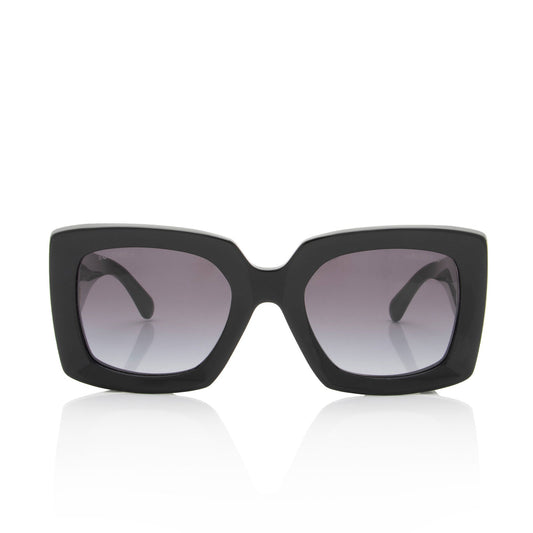 Chanel CC Oversize Rectangle Sunglasses (SHF-4WIMnf)