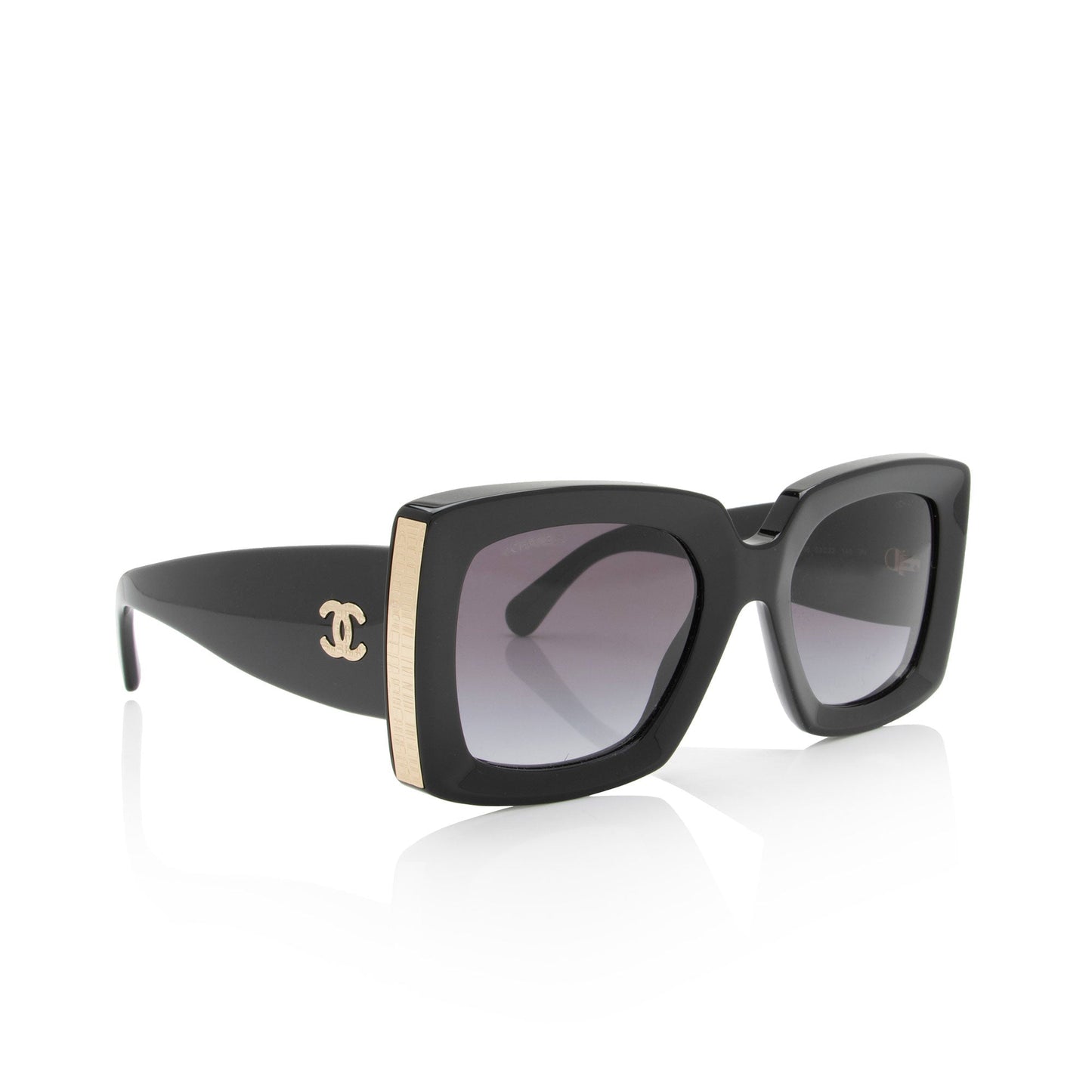 Chanel CC Oversize Rectangle Sunglasses (SHF-4WIMnf)