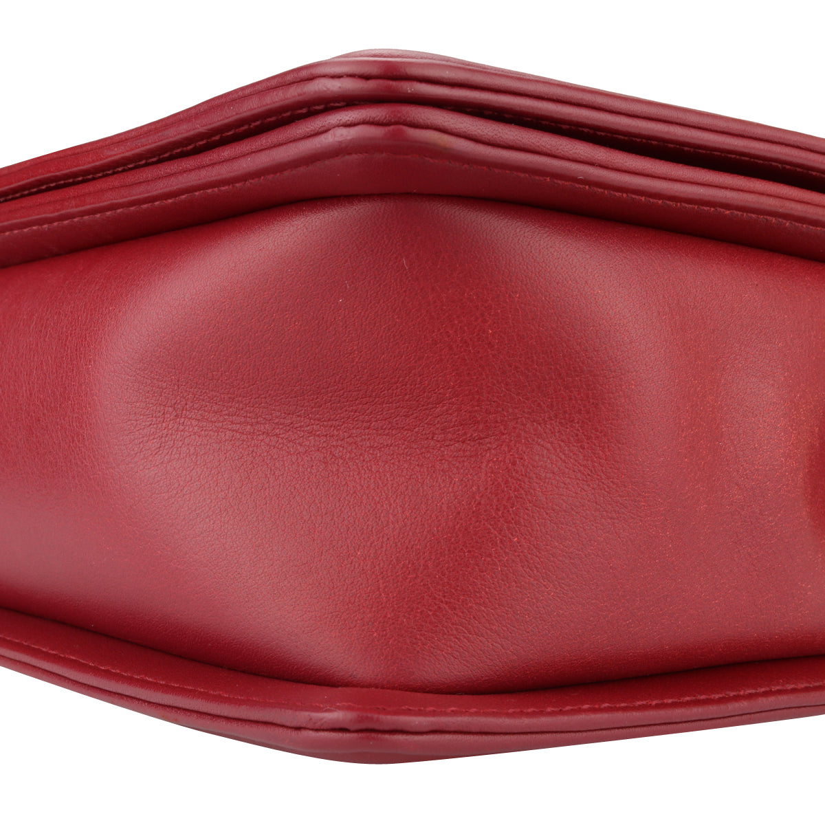 Top Quality Chanel New Medium Chevron Boy Dark Red Embroidered Calfskin Light Gunmetal Hardware 2014