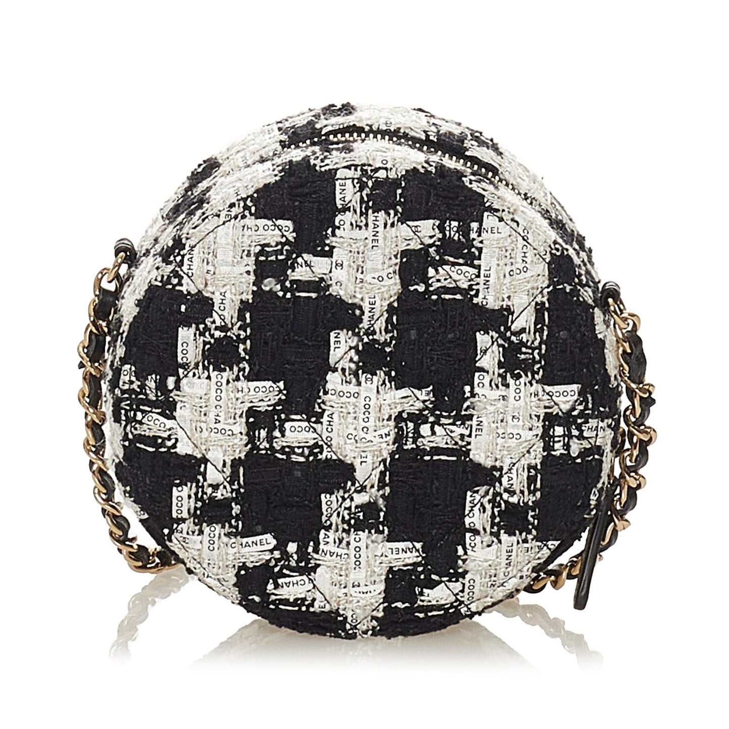 Chanel Round As Earth Tweed Crossbody Bag (SHG-BGIGij)