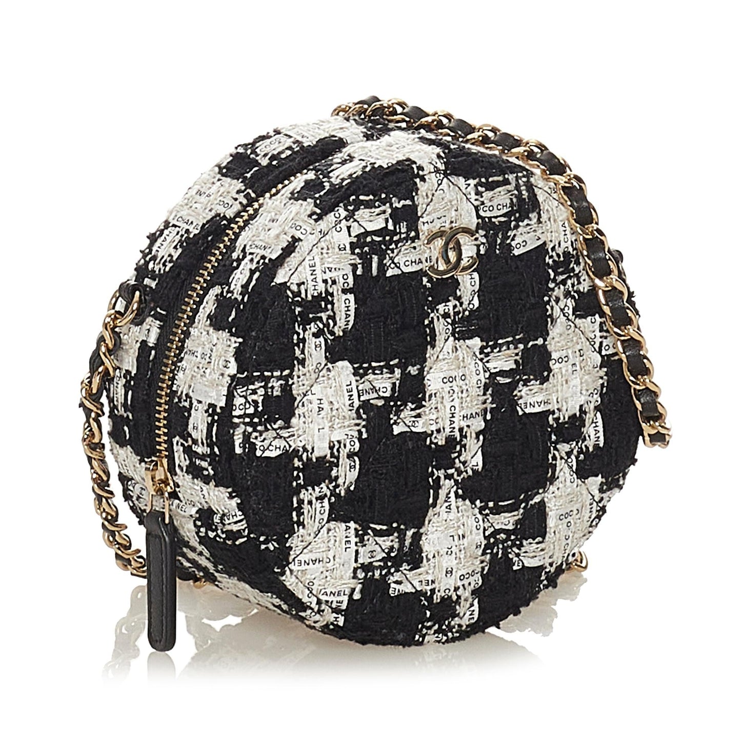 Chanel Round As Earth Tweed Crossbody Bag (SHG-BGIGij)