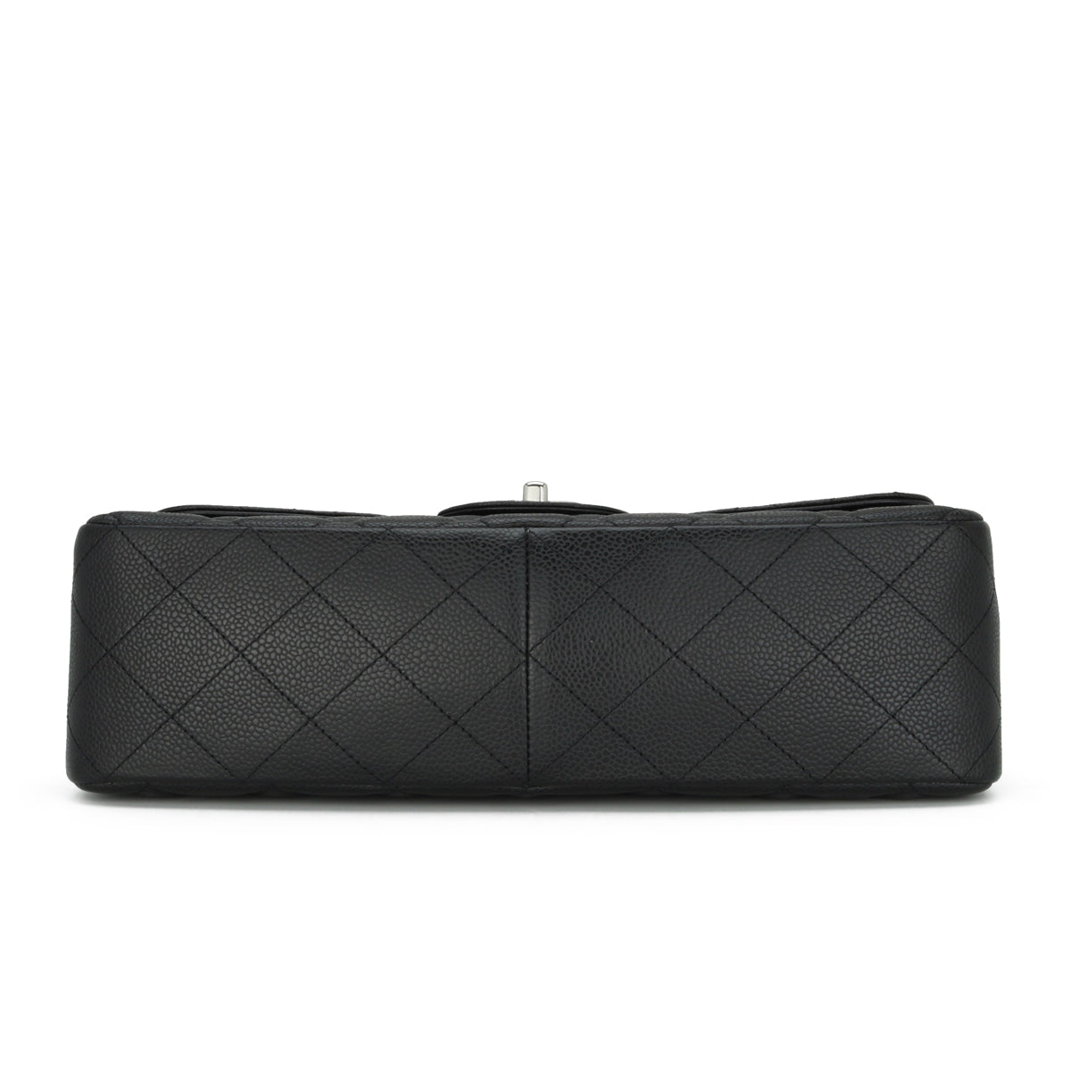 Chanel Single Flap Jumbo Black Caviar Silver Hardware 2010