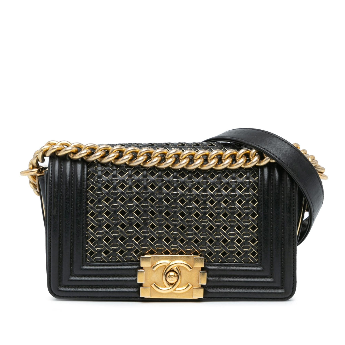 Chanel Small Braided Sheepskin Boy Flap (SHG-3XvapB)