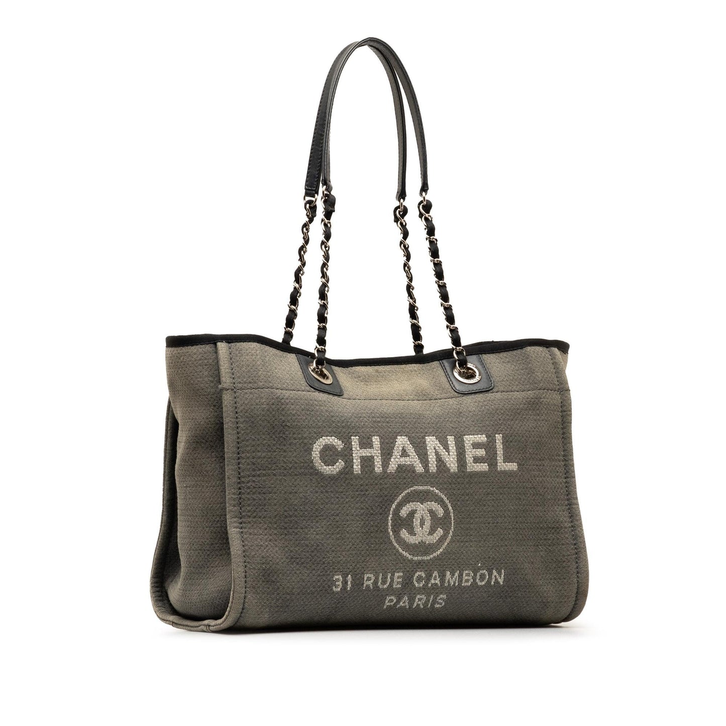 Chanel Small Canvas Deauville Tote (SHG-mmN7Cl)