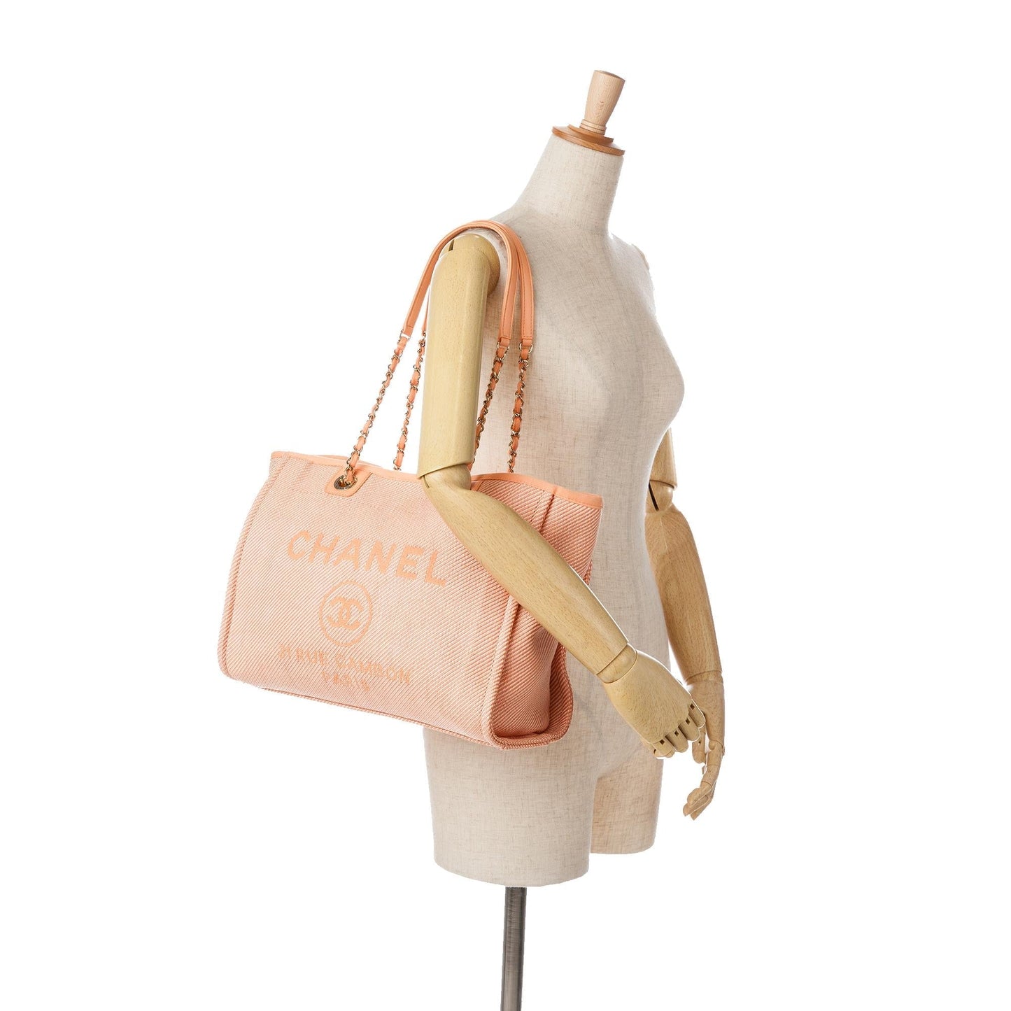Chanel Small Canvas Deauville Tote (SHG-rezop6)