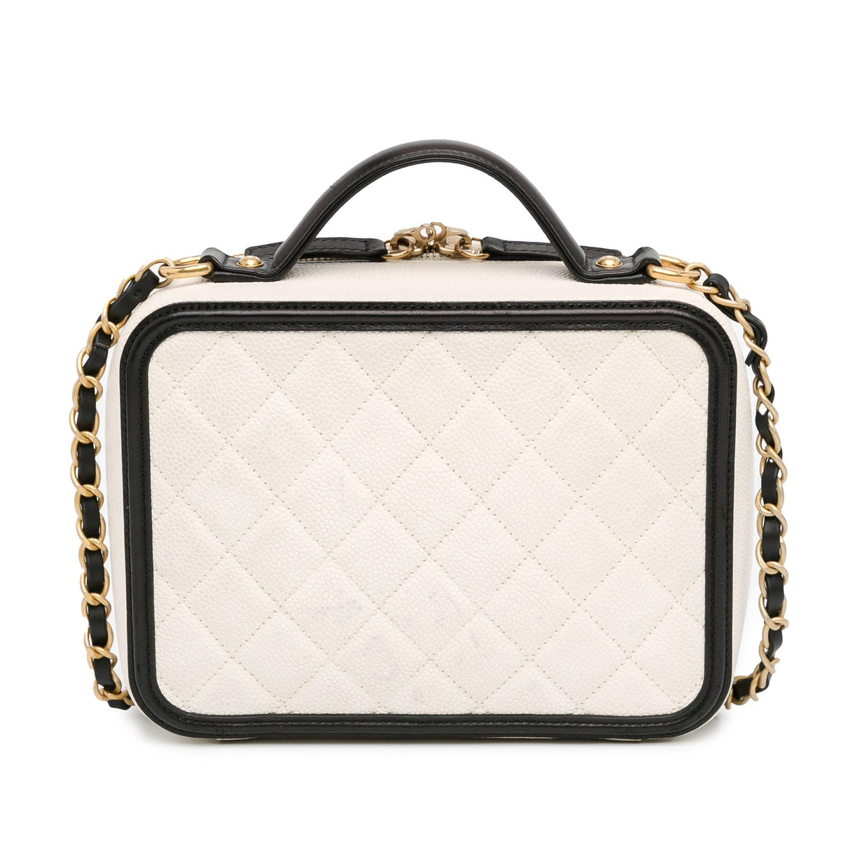 Chanel Small Caviar CC Filigree Vanity Case (SHG-Bp5TXl)