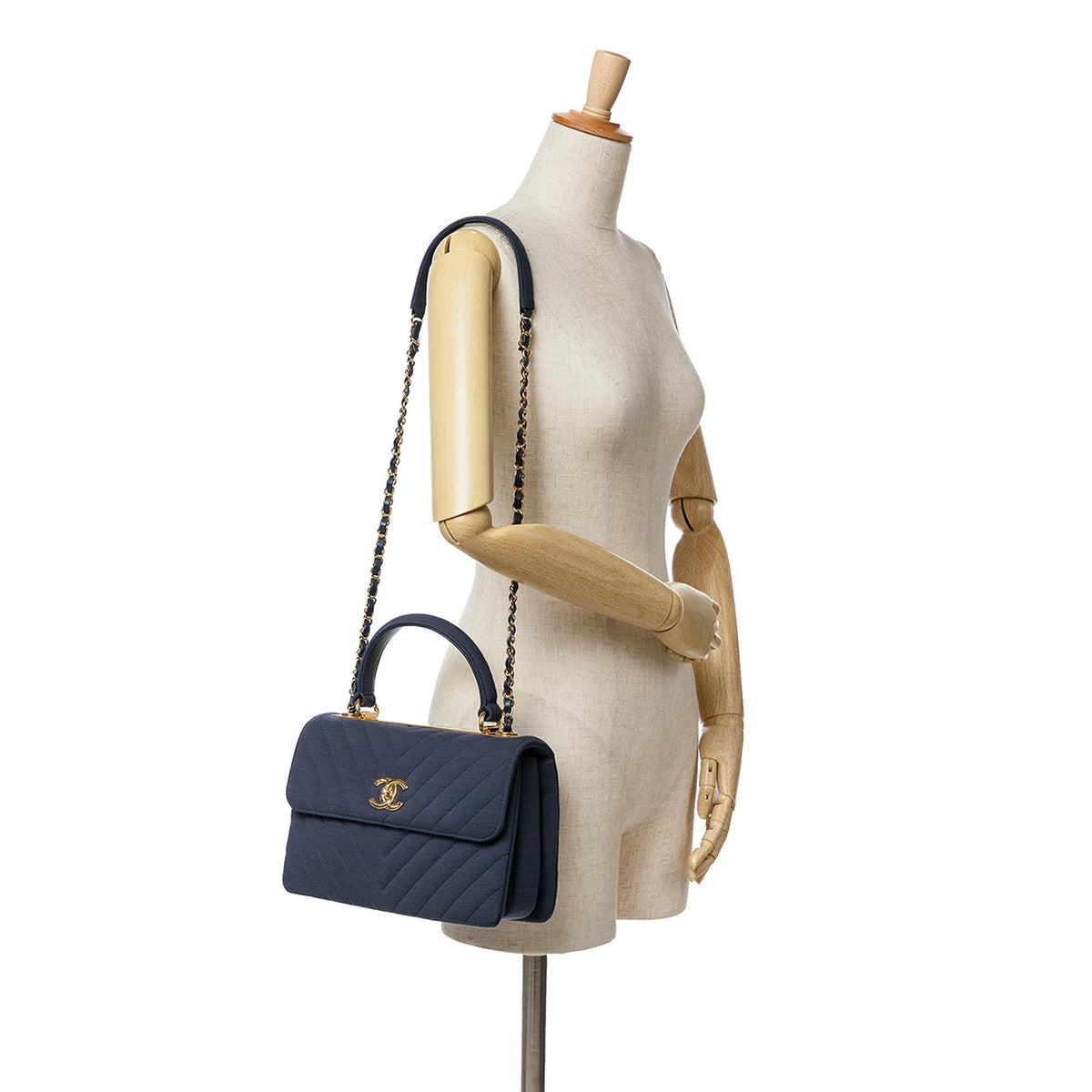Chanel Small Chevron Jersey Trendy CC Flap (SHG-9KLQxh)