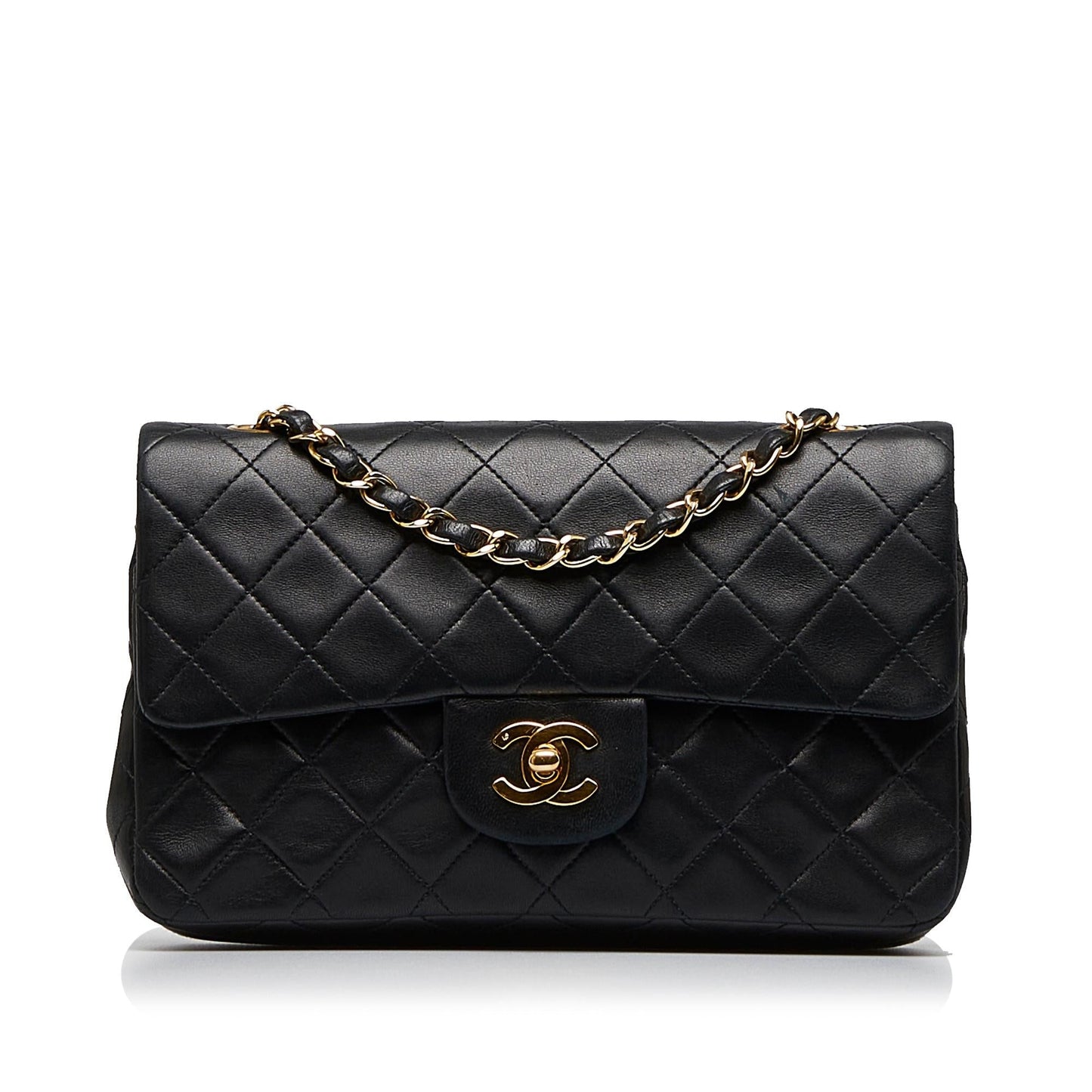 Chanel Small Classic Lambskin Double Flap (SHG-dSInHK)